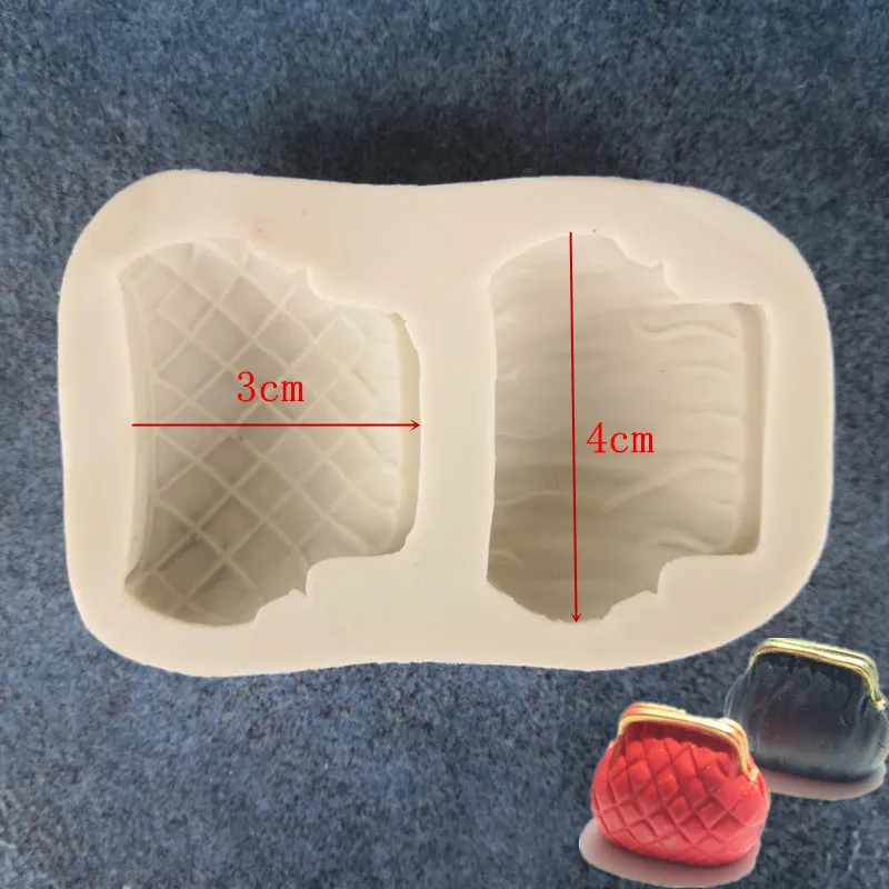 Дами 3D Стерео Чанта в Чантата си Чанта Фондан Торта Силиконова Форма на Суха Пайс Шоколад за Печене Инструмент