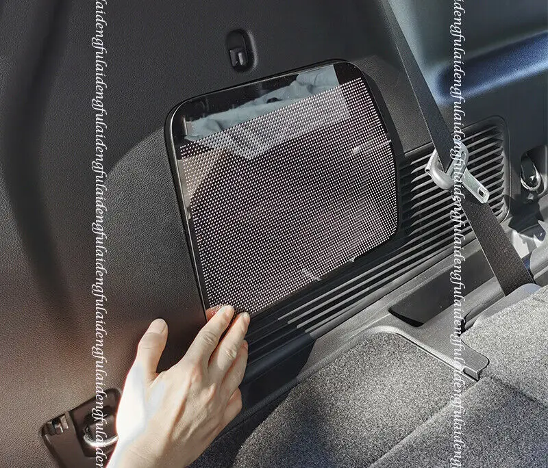 За Ford Explorer 2020-2021 Черна стоманена Задна Врата на Багажника Аудио Говорител Леярство Капак Завърши Автомобилни Аксесоари
