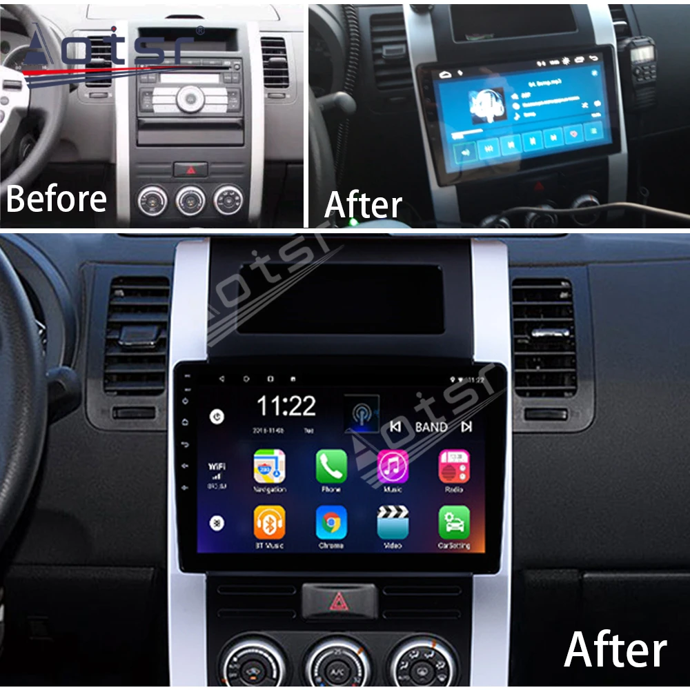 За Nissan X-trail 2007 2008-2015 Android Авто Касетофон, Мултимедиен Плеър, Стерео GPS Navi Видео PX6 Главното устройство без 2 din
