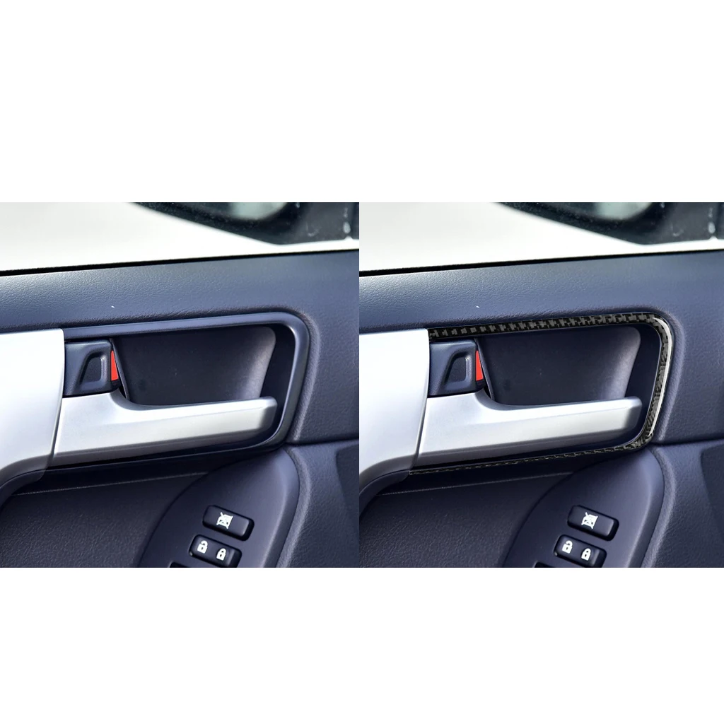 За Toyota Land Cruiser Prado LC150 FJ150 2010-2018 Етикети От Въглеродни Влакна, Дръжки на Вратите, Дърпа Бутона Рамка Тапицерия за Автомобилни Аксесоари