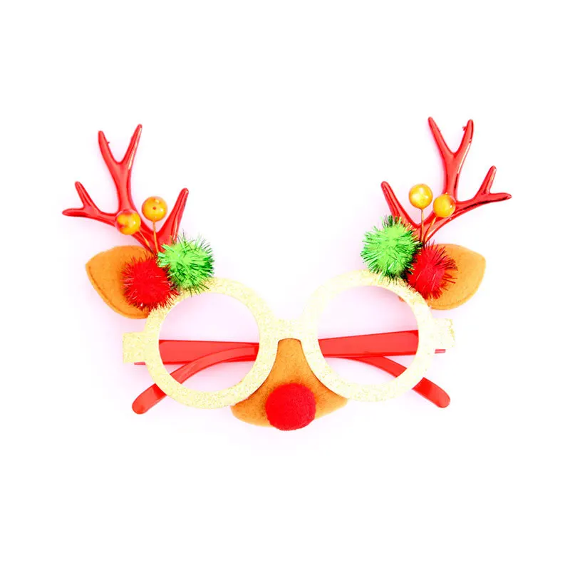 Коледни Превръзка на главата и Рамки за очила Комплект Разнообразни Дизайн за Коледни Партита и подаръци за партита