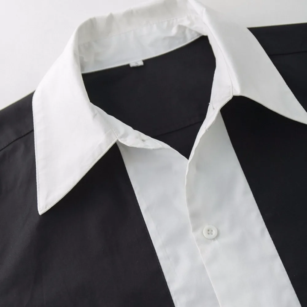 Модни и Ежедневни Риза Оригинален Дизайн, Памучен Мъжка Риза в стил пънк, Музикална Поредица, Мъжки Ризи с Къс Ръкав в стил Вратовръзка, размерът на САЩ