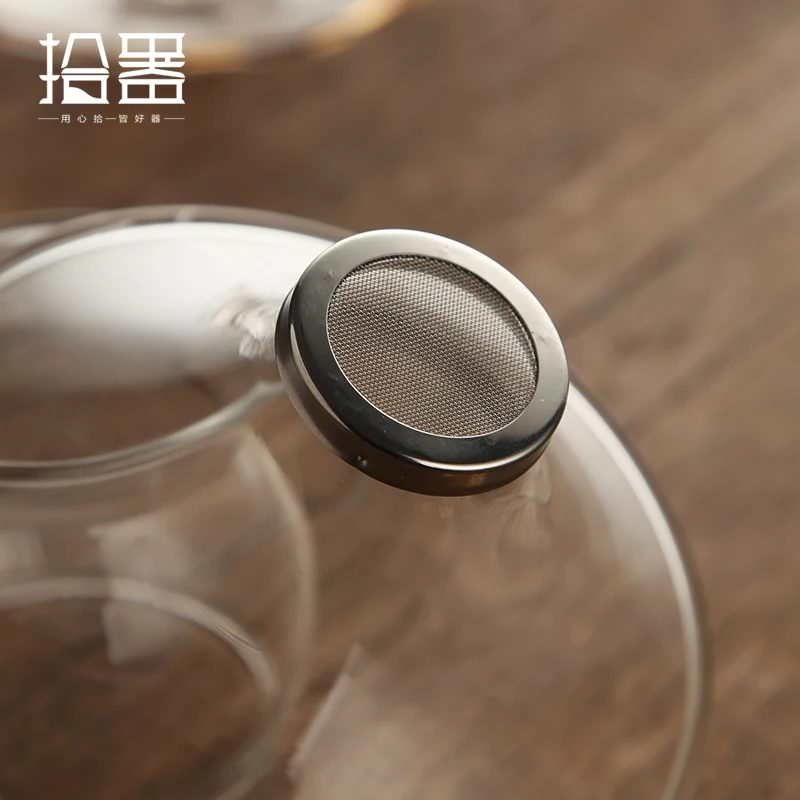 Стъклен Емайл Чай изтичане на чай филтър екран чай сепаратор панаир чаша комплект аксесоари Кунг-фу чай набор от аксесоари